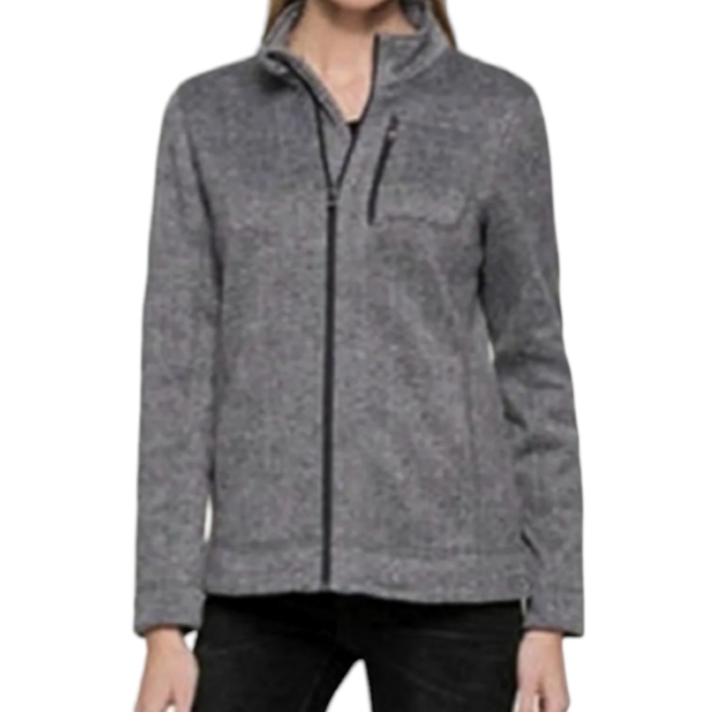 Marc New York Performance Jacket Medium Gray Andrew Marc Full Zipper Herringbone